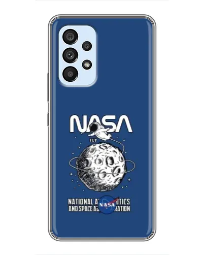 Чехол для Samsung Galaxy A33 (5G) с картинкой «NASA — лунная миссия»