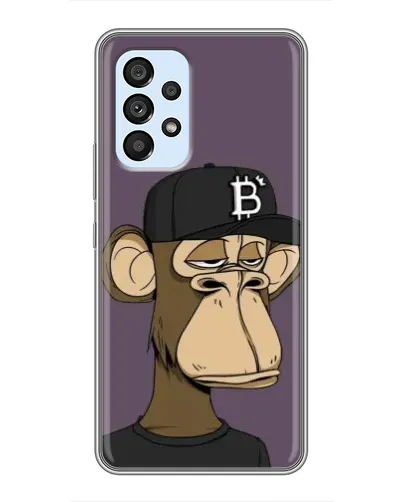 Чехол для Samsung Galaxy A33 (5G) с картинкой «Bored Ape в кепке»