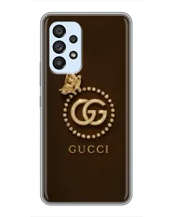 Чехол для Samsung Galaxy A33 (5G) с картинкой «Gucci — золотая бабочка»