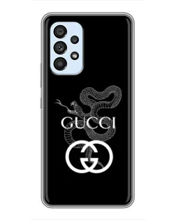 Чехол для Samsung Galaxy A33 (5G) с картинкой «Gucci — серебряная змея»