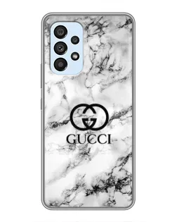 Чехол для Samsung Galaxy A33 (5G) с картинкой «Gucci — мраморный шик»
