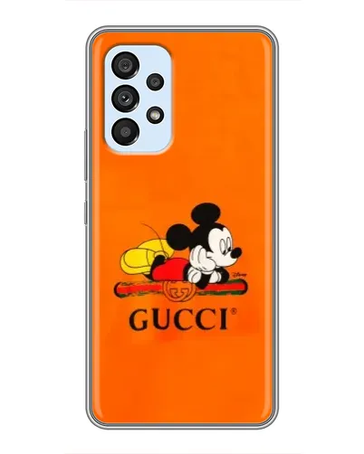 Чехол для Samsung Galaxy A33 (5G) с картинкой «Микки Маус Gucci — оранж»