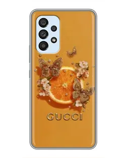 Чохол для Samsung Galaxy A33 (5G) з картинкою «Gucci — золоті метелики»