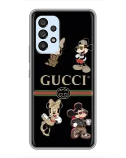 Чохол для Samsung Galaxy A33 (5G) з картинкою «Gucci — герої Disney та монограма»