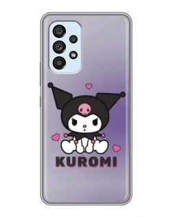 Чехол для Samsung Galaxy A33 (5G) с картинкой «Kuromi — фиолетовый арт»