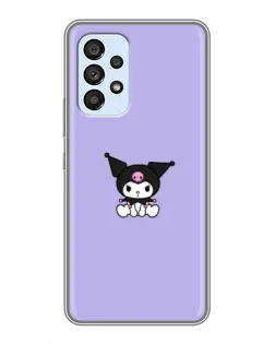 Чехол для Samsung Galaxy A33 (5G) с картинкой «Kuromi — фиолетовый минимализм»