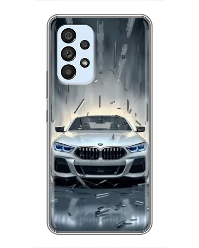 Чехол для Samsung Galaxy A33 (5G) с картинкой «BMW в свете фар»
