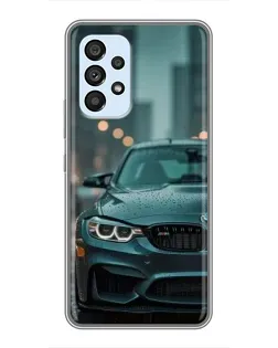 Чехол для Samsung Galaxy A33 (5G) с картинкой «BMW в огнях города»