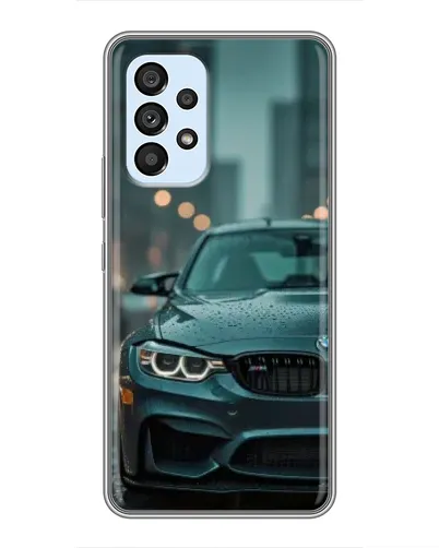 Чехол для Samsung Galaxy A33 (5G) с картинкой «BMW в огнях города»