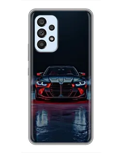 Чехол для Samsung Galaxy A33 (5G) с картинкой «BMW на мокрой дороге»
