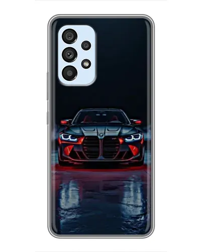 Чехол для Samsung Galaxy A33 (5G) с картинкой «BMW на мокрой дороге»