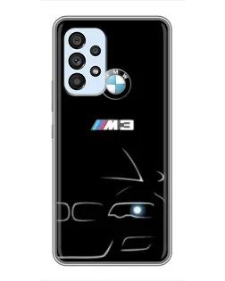 Чехол для Samsung Galaxy A33 (5G) с картинкой «Минималистичный принт BMW M3»