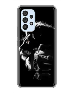 Чехол для Samsung Galaxy A33 (5G) с картинкой «BMW и лев»