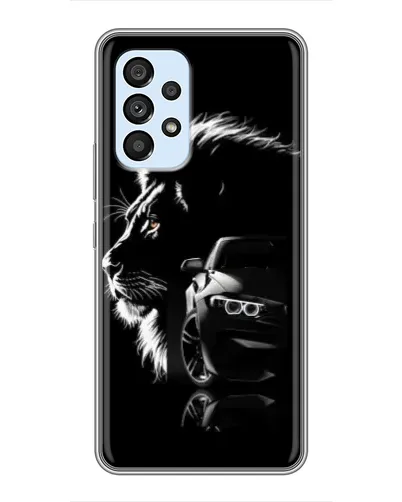 Чехол для Samsung Galaxy A33 (5G) с картинкой «BMW и лев»