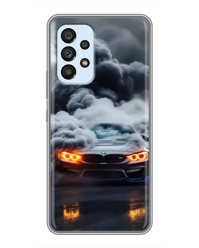 Чехол для Samsung Galaxy A33 (5G) с картинкой «BMW в дыму»