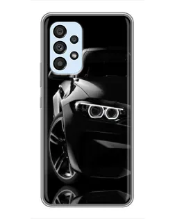Чохол для Samsung Galaxy A33 (5G) з картинкою «Чорна BMW — профіль»