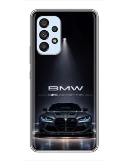 Чохол для Samsung Galaxy A33 (5G) з картинкою «BMW крізь нічне місто»