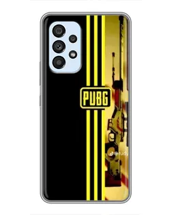 Чехол для Samsung Galaxy A33 (5G) с картинкой «PUBG — камуфляжный шлем»