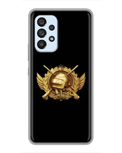 Чехол для Samsung Galaxy A33 (5G) с картинкой «PUBG — оранжевый градиент»