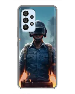 Чехол для Samsung Galaxy A33 (5G) с картинкой «PUBG — реалистичный герой»