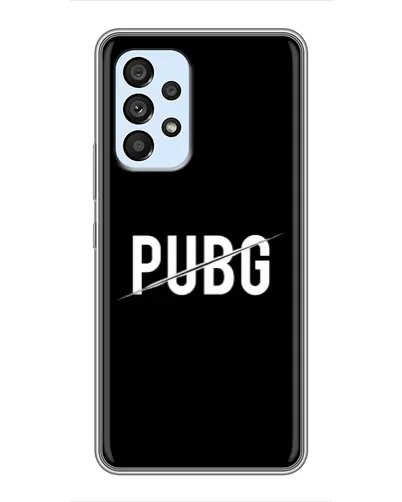 Чехол для Samsung Galaxy A33 (5G) с картинкой «PUBG — белый логотип»