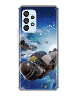 Чехол для Samsung Galaxy A33 (5G) с картинкой «Десант PUBG — прыжок»