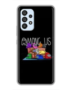 Чехол для Samsung Galaxy A33 (5G) с картинкой «Логотип Among Us»