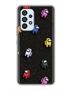 Чехол для Samsung Galaxy A33 (5G) с картинкой «Космический паттерн Among Us»