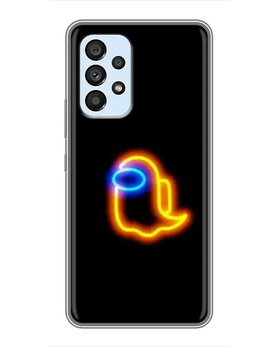 Чехол для Samsung Galaxy A33 (5G) с картинкой «Among Us неоновое сияние»