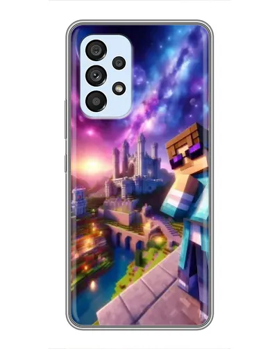 Чехол для Samsung Galaxy A33 (5G) с картинкой «Стив и космос»