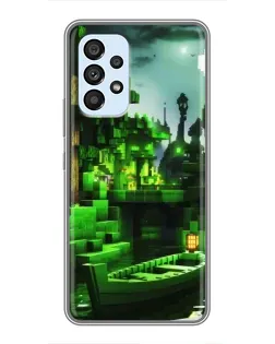 Чехол для Samsung Galaxy A33 (5G) с картинкой «Minecraft лесной пейзаж»
