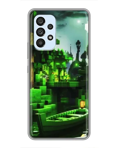 Чехол для Samsung Galaxy A33 (5G) с картинкой «Minecraft лесной пейзаж»