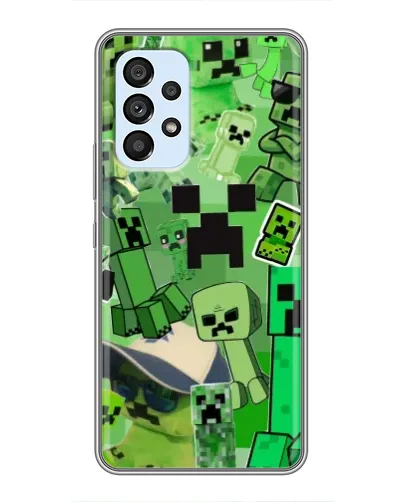 Чехол для Samsung Galaxy A33 (5G) с картинкой «Криперы Minecraft»
