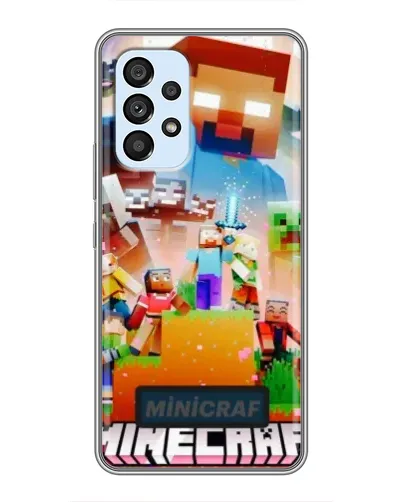Чехол для Samsung Galaxy A33 (5G) с картинкой «Minecraft герои игры»