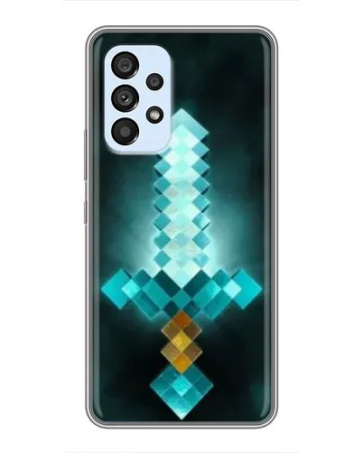 Чехол для Samsung Galaxy A33 (5G) с картинкой «Алмазный меч неон»