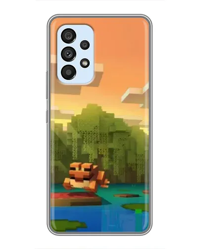 Чохол для Samsung Galaxy A33 (5G) з картинкою «Майнкрафт захід сонця»