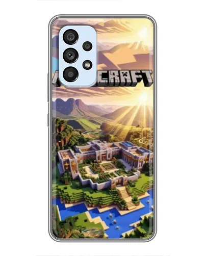 Чехол для Samsung Galaxy A33 (5G) с картинкой «Minecraft панорама»