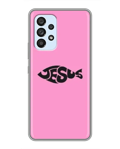 Чохол для Samsung Galaxy A33 (5G) з картинкою «Рожевий символ Jesus» Чохол для Samsung Galaxy A33 (5G) з картинкою «Рожевий символ Jesus»