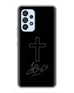 Чохол для Samsung Galaxy A33 (5G) з картинкою «Графічний хрест Jesus»