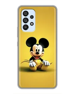Чехол для Samsung Galaxy A33 (5G) с картинкой «Микки на желтом»