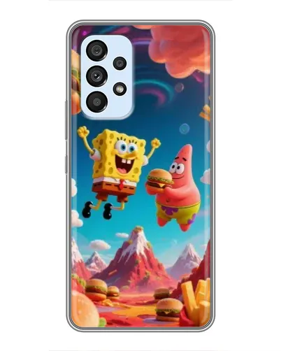 Чехол для Samsung Galaxy A33 (5G) с картинкой «Космический фастфуд»