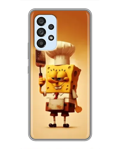 Чехол для Samsung Galaxy A33 (5G) с картинкой «Губка Боб повар»