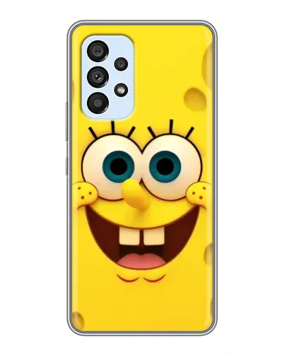Чехол для Samsung Galaxy A33 (5G) с картинкой «Губка Боб улыбка»
