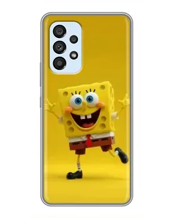 Чехол для Samsung Galaxy A33 (5G) с картинкой «Позитивный Губка Боб»
