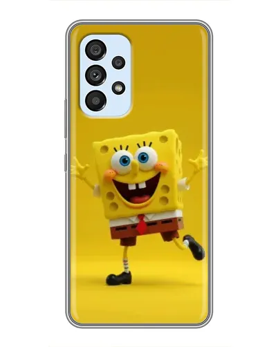 Чехол для Samsung Galaxy A33 (5G) с картинкой «Позитивный Губка Боб»