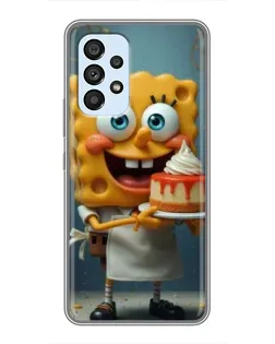 Чехол для Samsung Galaxy A33 (5G) с картинкой «Повар Спанч Боб»