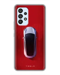 Чехол для Samsung Galaxy A33 (5G) с картинкой «Tesla Top View»