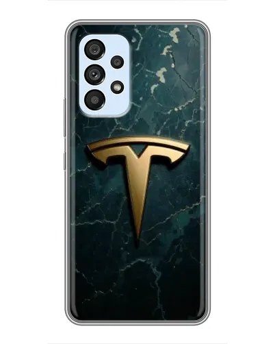 Чехол для Samsung Galaxy A33 (5G) с картинкой «Мраморная Tesla Gold»