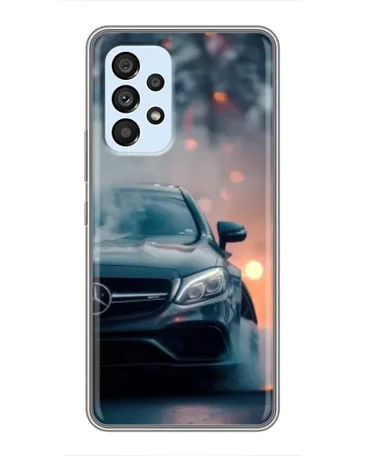 Чехол для Samsung Galaxy A33 (5G) с картинкой «Mercedes — ночной город»