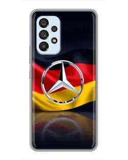 Чехол для Samsung Galaxy A33 (5G) с картинкой «Mercedes — флаг Германии» Чехол для Samsung Galaxy A33 (5G) с картинкой «Mercedes — флаг Германии»